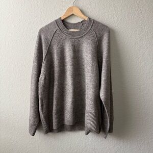 Next Women's Brown Crewneck Oversized Sweater